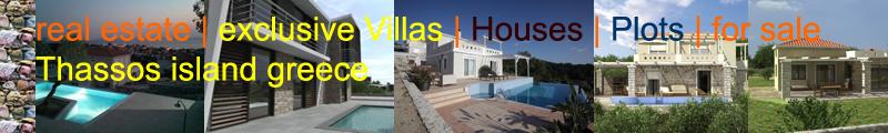 real estate properties houses villas at Thassos Greece